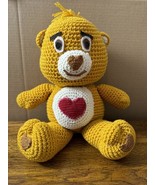 Handmade Crocheted 18” Care Bear Hearts Vintage Plush Doll - $30.08 CAD