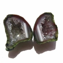 Tabasco Mexican Geode Polished Halves for Earrings Jewelry and Display  TAB691 - £8.87 GBP