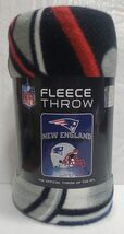 New England Patriots 50&quot; by 60&quot; Fleece Helmet Throw Blanket - NFL - $14.54