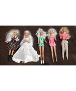 5 Vintage Mattel Barbie Dolls -  Heads Are Dated 1976, Body 1966 - £75.35 GBP