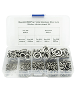 500Pcs 7-Size Stainless Steel Split Lock Washers Assortment Kit, for M2 ... - £18.91 GBP