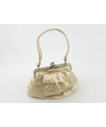 Gold Faux Leather Purse, Layer look of the 60&#39;s, Vintage Gold Purse - £7.72 GBP