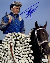 FERNANDO JARA Signed Autographed HORSE RACING 8x10 PHOTO JSA CERTIFIED A... - £23.18 GBP