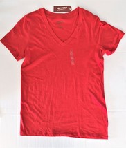 Arizona Jeans Forever Red Woman&#39;s V-Neck Short Sleeve T-Shirt Large NWT - £4.71 GBP