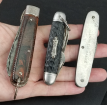 vintage pocket knife lot x3 Kutmaster Kamp King Hammer Brand Ric-Nor Co. - $562.94 MXN