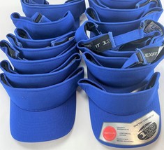 Bulk Pack Lids Sun Visors 110 Mini Pique Flex-Fit Caps for Resale/Branding Blue - £38.67 GBP+