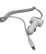 Qmadix 16W 3.4A Coiled Car Charger w/ Connector and Extra USB - White - $7.85