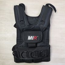 MIR Pro Weighted Vest Includes 4 - 3lb iron weights 11 total slots Refle... - $123.74