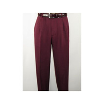 Men 2pc Walking Leisure Suit Short Sleeves By DREAMS 255-06 Solid Burgundy image 3