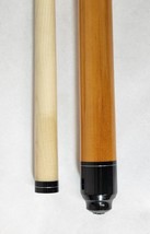 MCDERMOTT LUCKY L4 HONEY STAIN 2 PIECE MAPLE BILLIARD TABLE POOL CUE STICK 58 IN