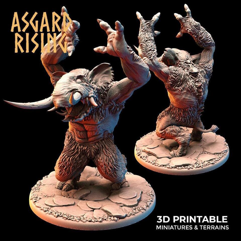 3D Printed Asgard Rising Tundra Trolls Set 28 32mm Ragnarok D&D Item image 8