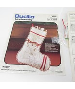 Vtg Bucilla Heirloom Christmas Stocking Kit Angel Candlewicking 82059 - $14.82