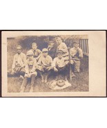 Young Boys Baseball Team RPPC 1907-09 - One African-American Player - $755.52 MXN