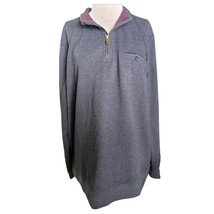 Gray Half Zip Funnel Neck Sweater 3 XL  - £19.73 GBP