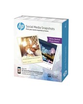 HP Social Media Snapshots Sticky-Backed Photo Paper | Glossy | 4x5 | 25 ... - $12.95