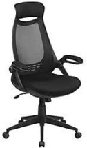 Flash Furniture High Back Black Mesh Executive Swivel Office Chair, Up Arms. - £170.05 GBP
