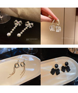 Pearl Earrings Tassel earrings bow earrings 4pcs per set Jewelry - £4.69 GBP