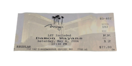 Vtg 90s Damon Wayans May 6 2006 The Mirage Hotel Ticket Stub Las Vegas K... - $47.88