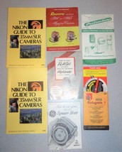 VTG Nikon Kodaguide GE Mansfield Polaroid Revere Camera Movie Manuals &amp; Guides - £14.98 GBP