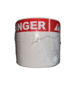 Thermal Transfer 4x6 Red Danger Glossy Polyester UL Label Roll 3&quot; Core - $409.53 MXN
