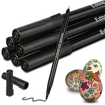 6 Pieces Fine Tip Edible Markers For Cookie Decorating Double Sided Edib... - $23.99