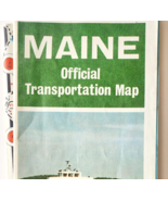 1973 Maine Official Transportation Map New England Vintage Folding 24.5x... - $42.03 CAD