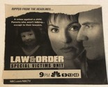 Law &amp; Order SVU Vintage Tv Ad Advertisement Christopher Meloni Mariska TV1 - $5.93