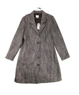 NWT Old Navy Women&#39;s XXL Brown Tweed Trench Coat, Wool Blend, Preppy Aca... - €51,88 EUR