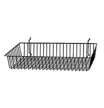 AMKO BSK11/BLK Shallow Basket  Storage Basket with Weight Bearing Metal... - £39.46 GBP+