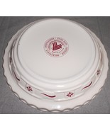 Longaberger WOVEN TRADITIONS RED PATTERN 32 oz 10 1/4&quot; Pie Baking Dish - $945.53 MXN