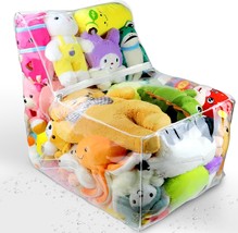 Clear Stuffed Animal Bean Bag Chair Cover For Kids, Waterproof Large Stu... - $720.10 MXN