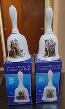 Two Norman Rockwell Collector&#39;s Bells  The Cobbler and The Toymaker 6 1/4&quot; High - £9.59 GBP