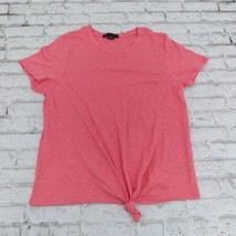 Social Standard by Sanctuary Shirt Womens XL Pink Short Sleeve Crew Neck Knotted - £12.82 GBP