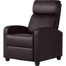 Dark Brown High-Density Faux Leather Push Back Recliner Chair - $331.49