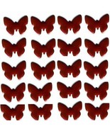 BUTTERFLYs Smooth Rhinestuds 10mm RED  1gr Hot Fix - £5.14 GBP