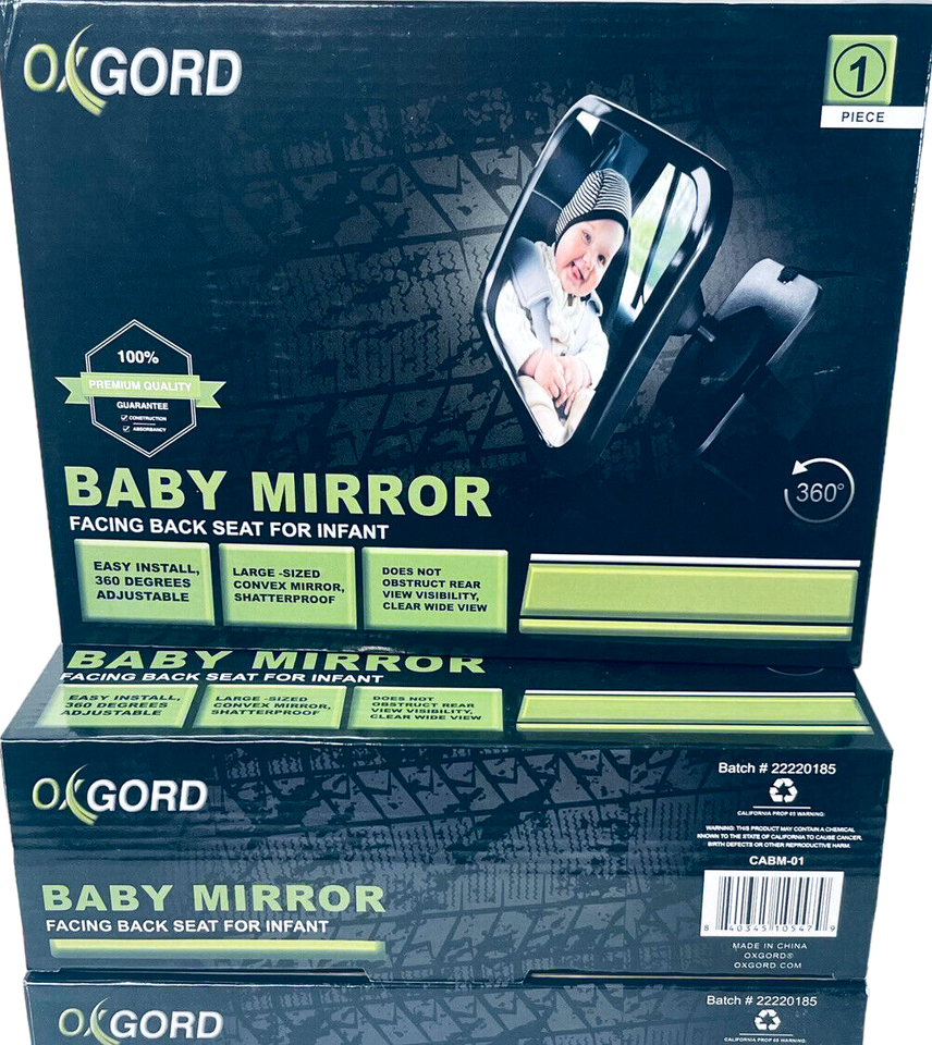 AUTO BABY MIRROR FACING BACKSEAT FOR INFANT (1-PEICE) OXGORD NEW/FACTORY... - $8.15