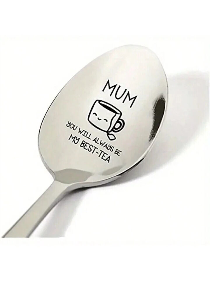 Stainless Steel Teaspoon Mom Novelty Gift from Daughter Son Perfect for ... - $3.77