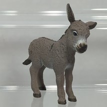 Schleich Grey DONKEY FOAL Baby 2013 Farm Animal Figure - $11.88