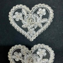 Application Doilies Embroidered Tulle Lace CM 7 SWEET TRIMS 13424 - £2.53 GBP