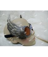 Winged Silver Goggles Steampunk Hermes Mercury Olympian Messenger Thor A... - $323.37 MXN