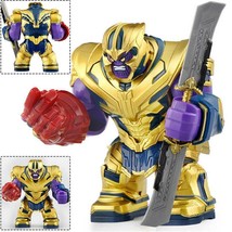 Thanos With Nano Infinity Gauntlet and Weapons - Avengers Endgame Minifigure Toy - £9.58 GBP