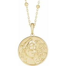 Authenticity Guarantee 
14k Yellow Gold Athena Necklace - £718.62 GBP