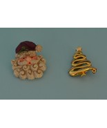 Jewelry-SKU#79-Brooches-Mixed Metal Christmas Tree Pin-Santa Holiday Brooch - €18,95 EUR