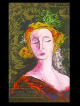 Impressionist A Modern Mona Lisa = Original Oil Painting = Cathy Peterson = 2012 - £162.80 GBP