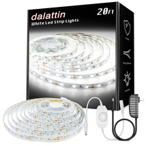 dalattin White LED Strip Lights, 20ft Dimmable Super Bright 24V Led Tape Light - $29.69