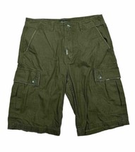 LRG Men Size 32 (Measure 31x12) Green Cargo Shorts Casual - $8.55