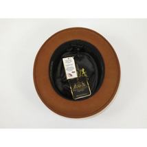 Mens Bruno Capelo Dress Hat Australian Wool Crushable Pork Pie Jazz PP106 Cognac image 5