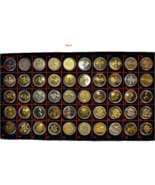U.S. ARMY, ENLISTED, COLLAR DISKS, ASSORTED TIME PERIODS, TRAY 5 - $15.00