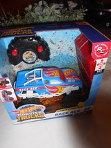 NEW Hot Wheels Monster Trucks RACE ACE 1:24 Diecast Remote control smoke... - $19.79