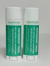 2x Scentuals Lip Conditioner Peppermint Twist Lip Balm, Shea Butter 100% Natural - $25.97